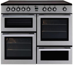 FLAVEL  MLN10CRS Electric Ceramic Range Cooker - Silver & Chrome